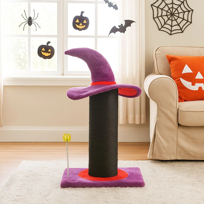 Cat Scratching Post - 40*30*60cm Halloween Cat Scratching Post with