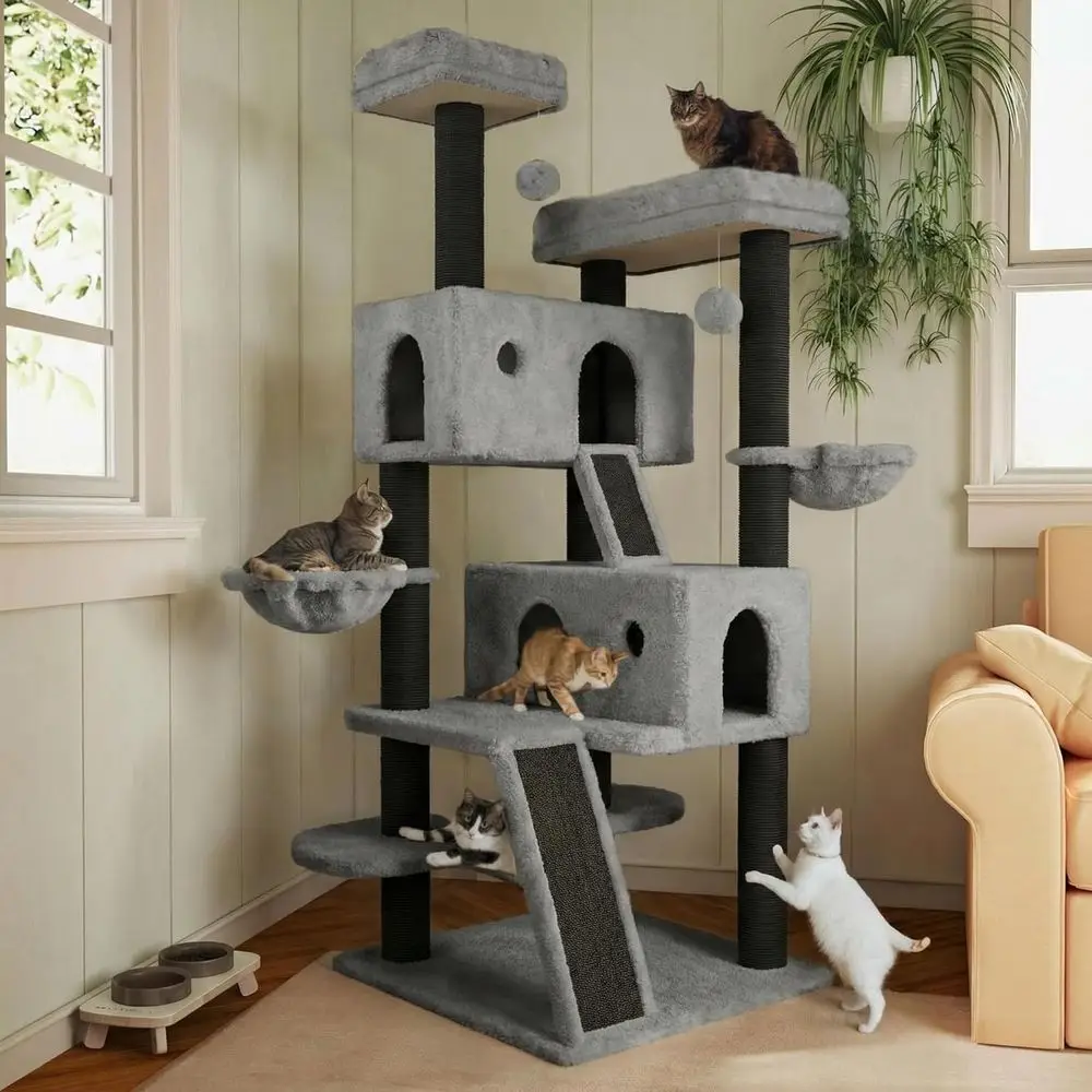 Cat Scratching Post - 66 Multi-Level Large Cat Tree Tower