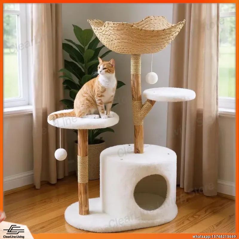Multi-Level Cat Tree Tower wit - Cat Scratching Post recension och pris