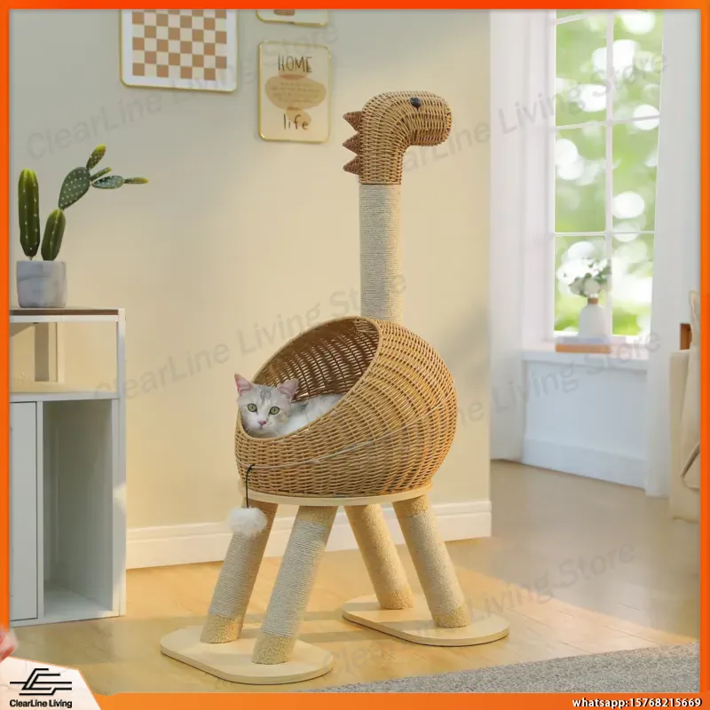 Dinosaur Cat Tree Tower with S - Cat Scratching Post recension och pris
