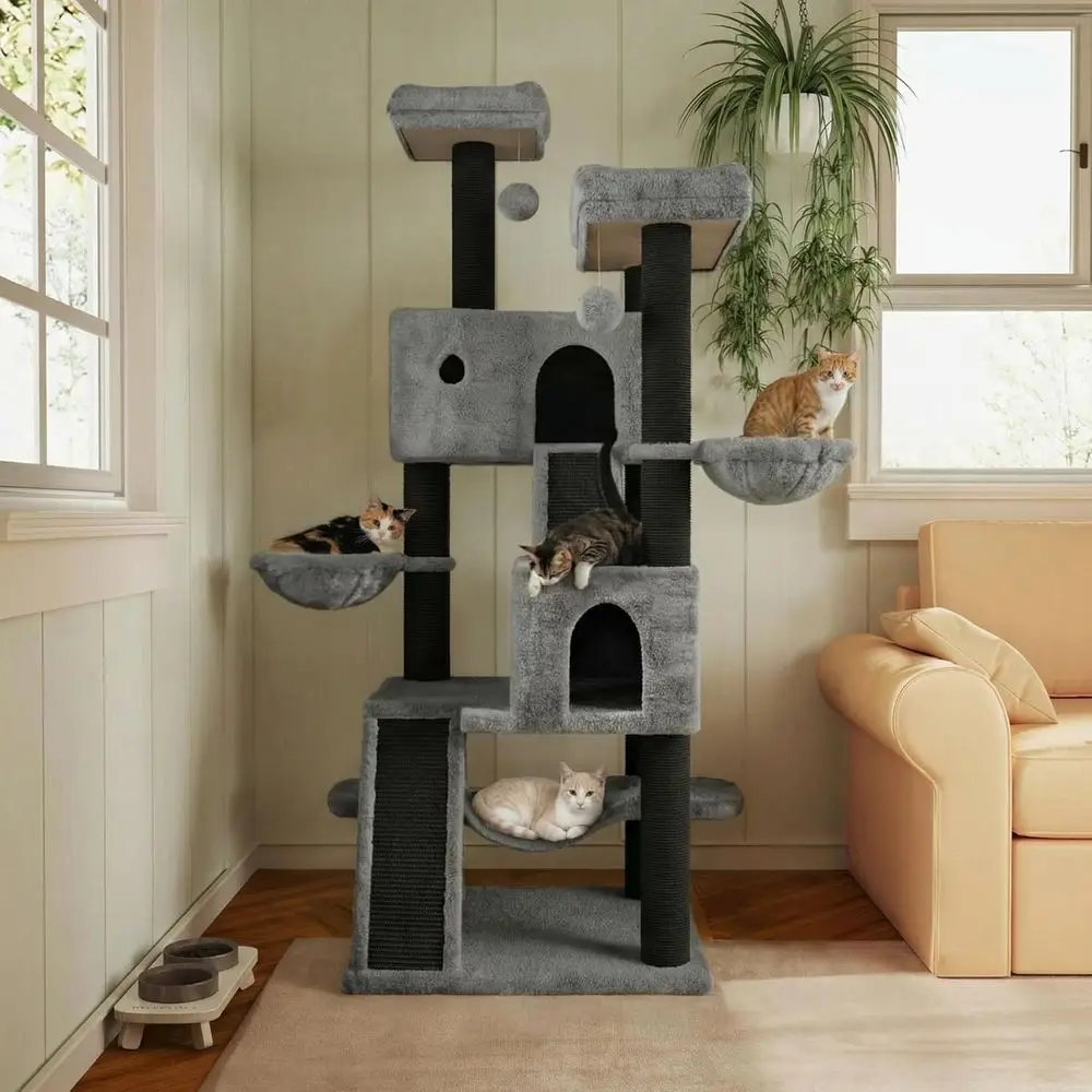 66 Multi-Level Large Cat Tree  - Cat Scratching Post recension och pris