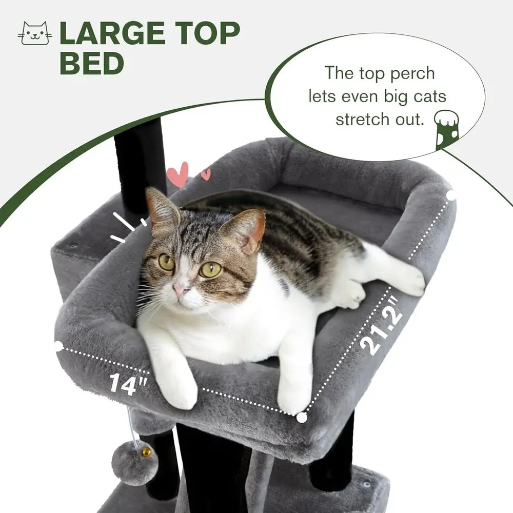 66 Multi-Level Large Cat Tree  - Cat Scratching Post recension och pris